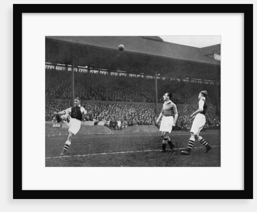 Acrobatics in a Arsenal v Chelsea match at Stamford Bridge, London by Sport & General
