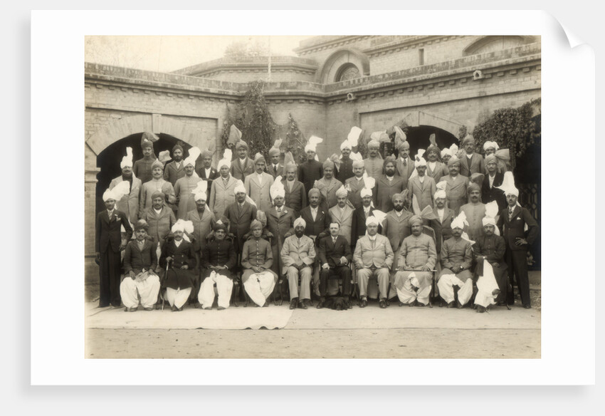 Shahpur district police officers group, India by Mool Chand & Son