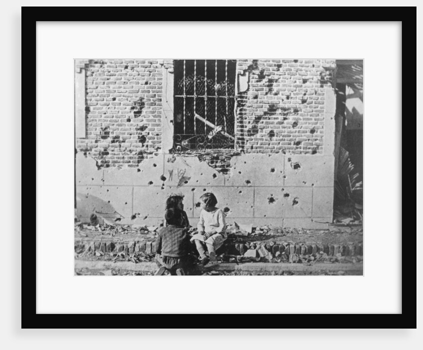 Homeless children, Barcelona, Catalonia, Spain, Spanish Civil War by Anonymous