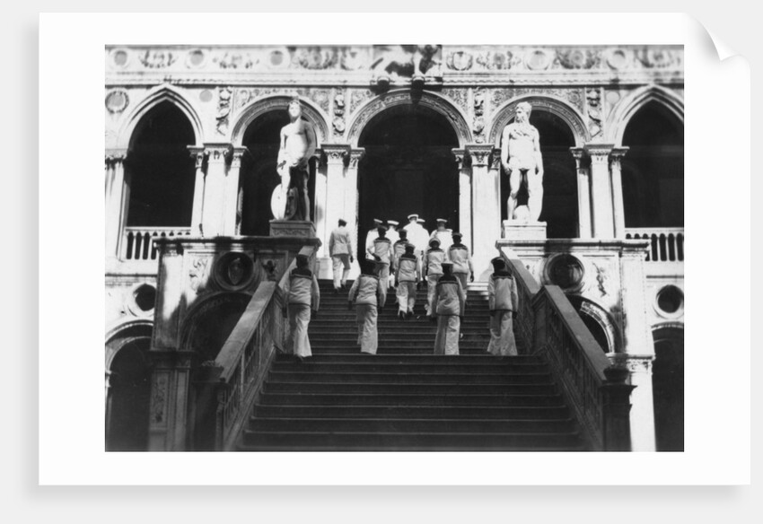British sailors visiting the Doge's Palace, Venice, Italy by Anonymous