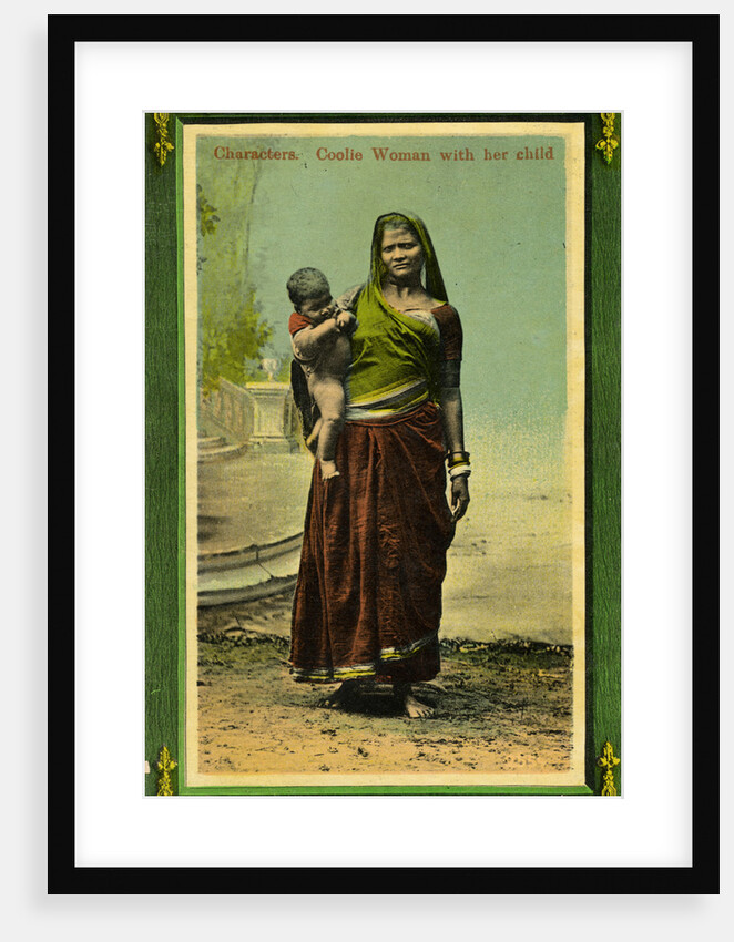 Indian woman with her child, Calcutta, India by Anonymous