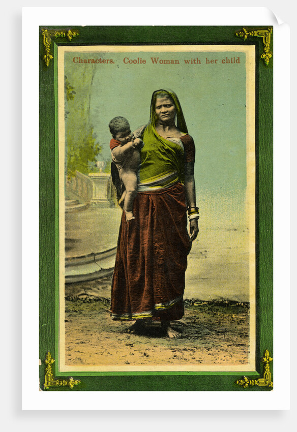 Indian woman with her child, Calcutta, India by Anonymous