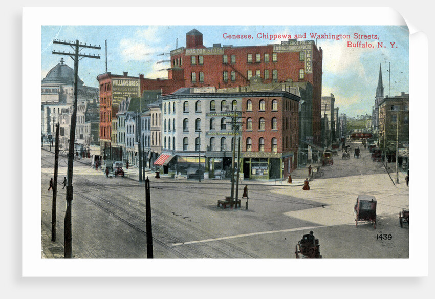 Genesse, Chippewa and Washington Streets, Buffalo, New York, USA by Anonymous