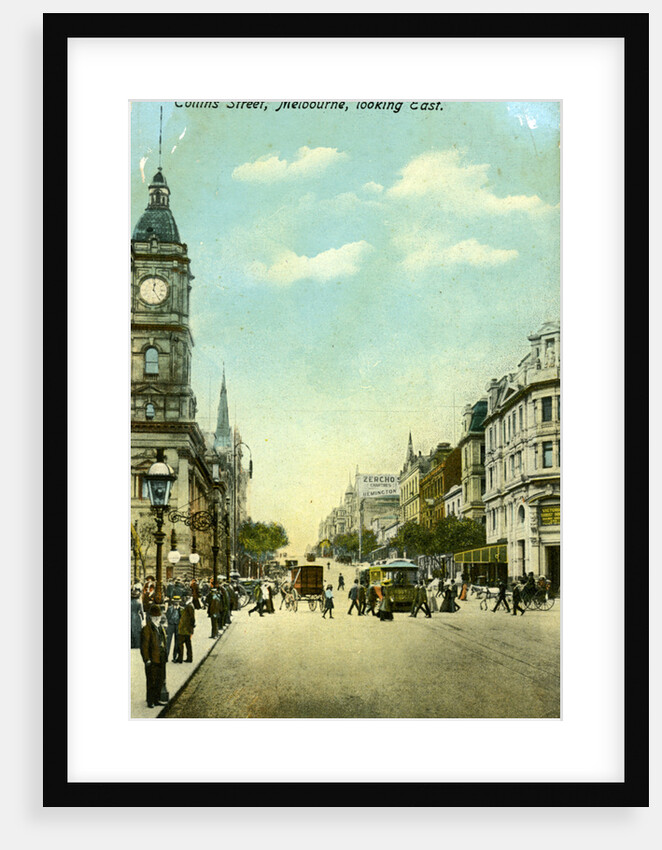 Collins Street, looking east, Melbourne, Victoria, Australia by Anonymous