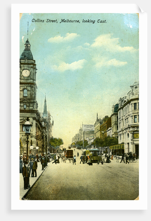 Collins Street, looking east, Melbourne, Victoria, Australia by Anonymous