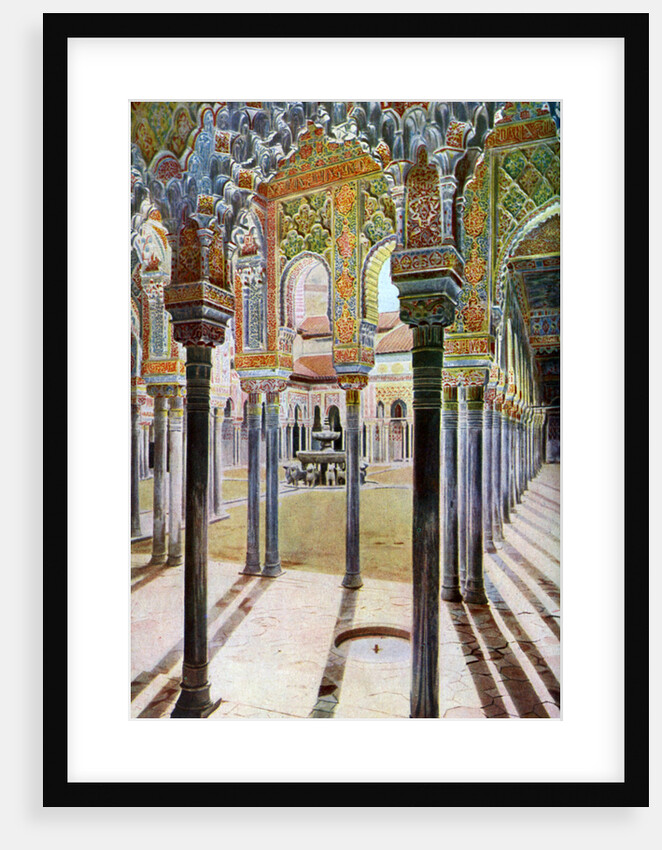 Court of the Lions, the Alhambra, Granada, Andalusia, Spain by Anonymous