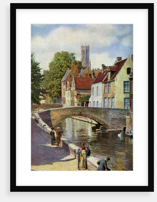 Bridge and Green Quay, Bruges, Belgium by Horace W Nicholls