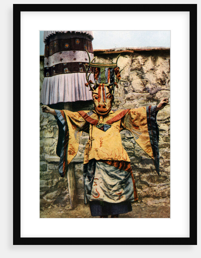 Lama dance, Tibet by Edmund Candler