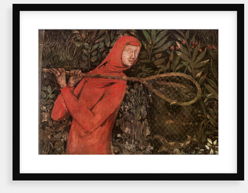 'Fishing', fragment of a fresco by Anonymous