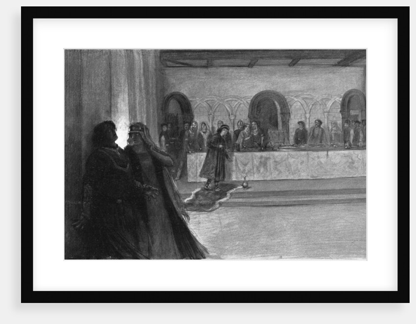 Hallucination of Macbeth during the feast by J Simont
