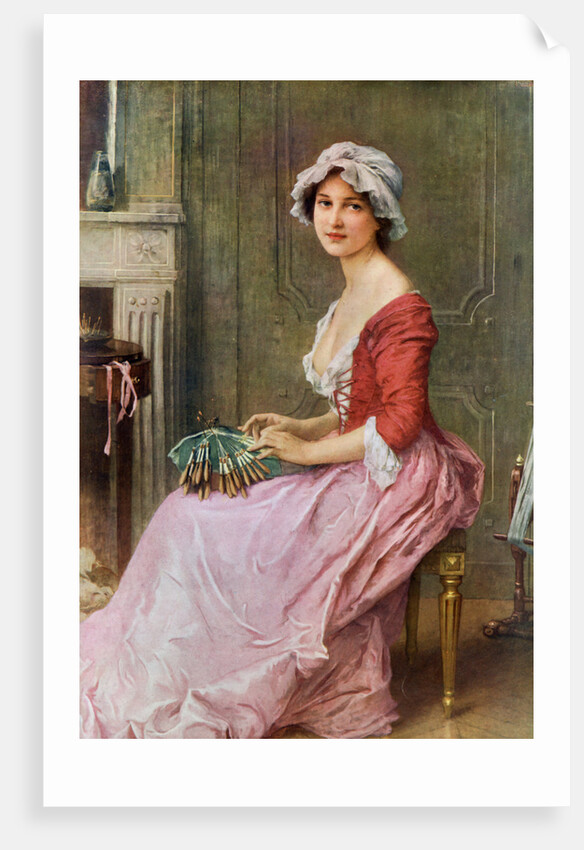 The Seamstress by Charles Amable Lenoir