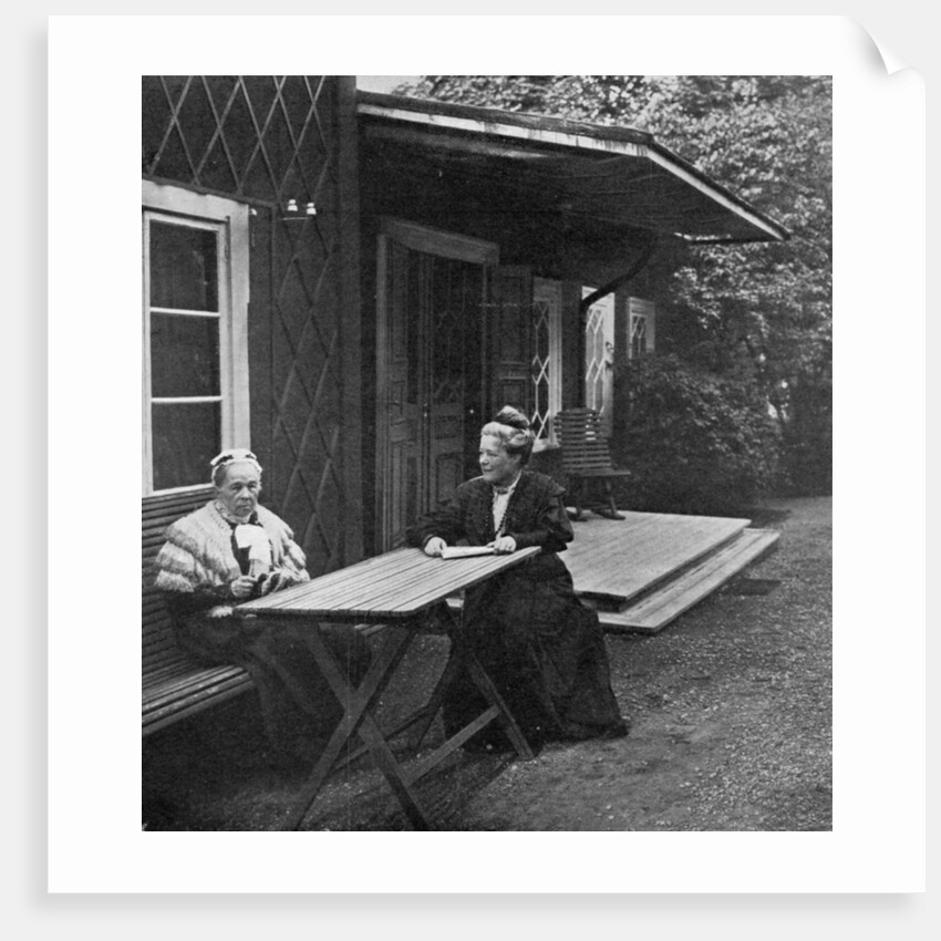Swedish author Selma Lagerlöf and her mother, Louise by Anonymous