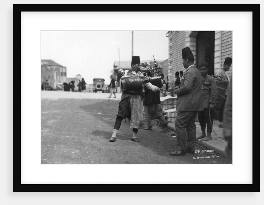 A lemonade seller, Beiruit, Lebanon by Anonymous