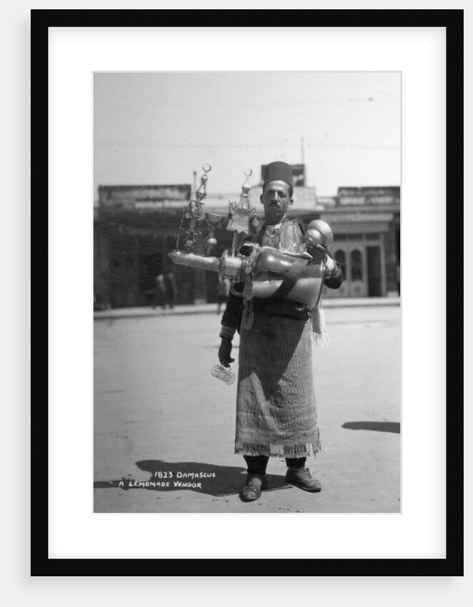 A lemonade vendor, Damascus, Syria by Anonymous