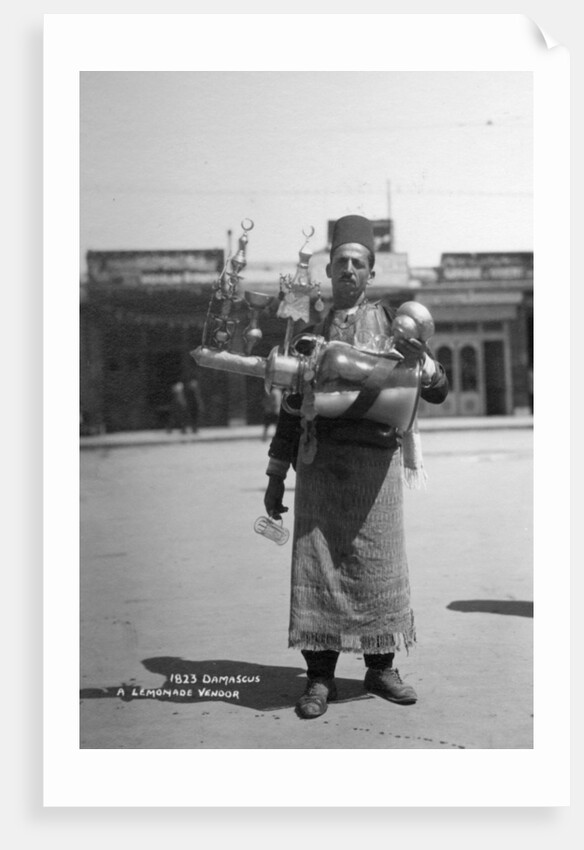 A lemonade vendor, Damascus, Syria by Anonymous