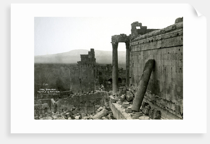 Temple of Bacchus, Baalbek, Lebanon by Anonymous