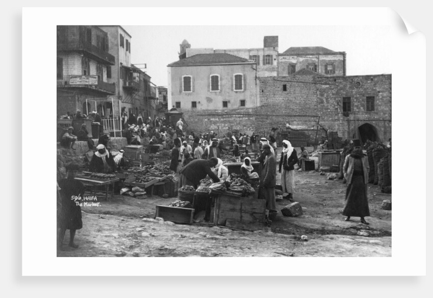 The market, Haifa, Palestine by Anonymous