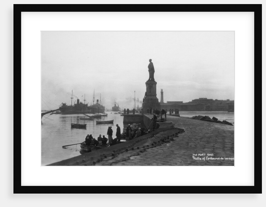 Statue of Ferdinand de Lesseps, Port Said, Egypt by Anonymous