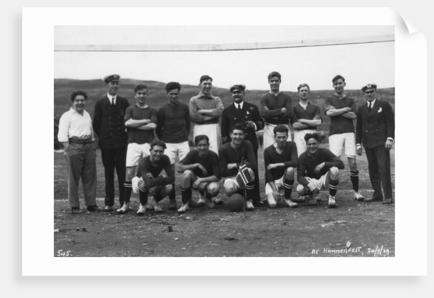 Football team, Hammerfest, northern Norway by Anonymous
