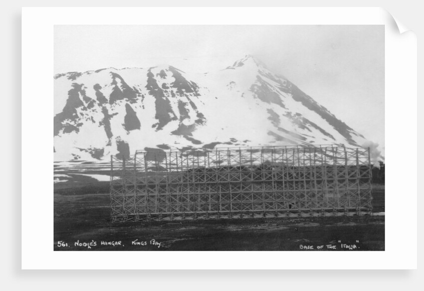 Umberto Nobile's hangar, base of the airship 'Italia', Kongsfjorden, Spitzbergen, Norway by Anonymous