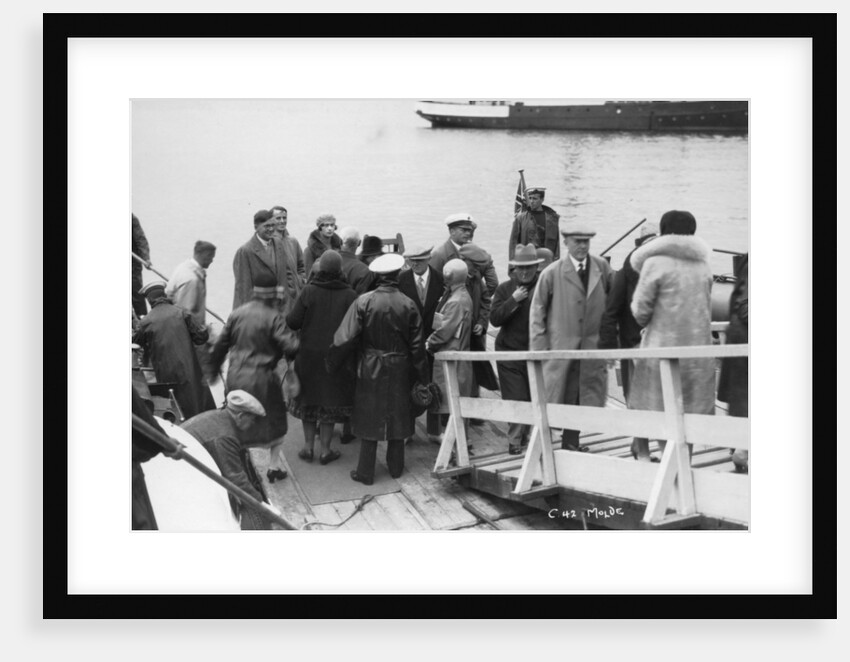 Passenger ship bethed at Molde, Norway by Anonymous