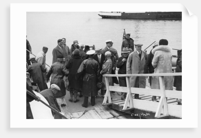 Passenger ship bethed at Molde, Norway by Anonymous