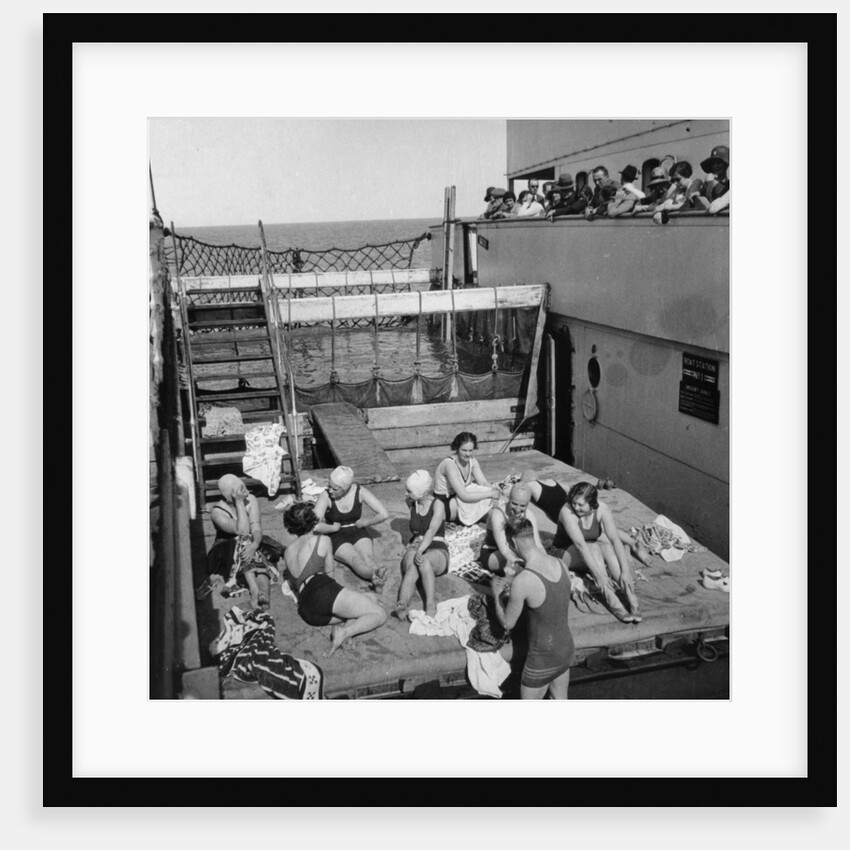 Passengers sunbathing on a Cunard Line cruise to the West Indies, January-March 1931 by Anonymous
