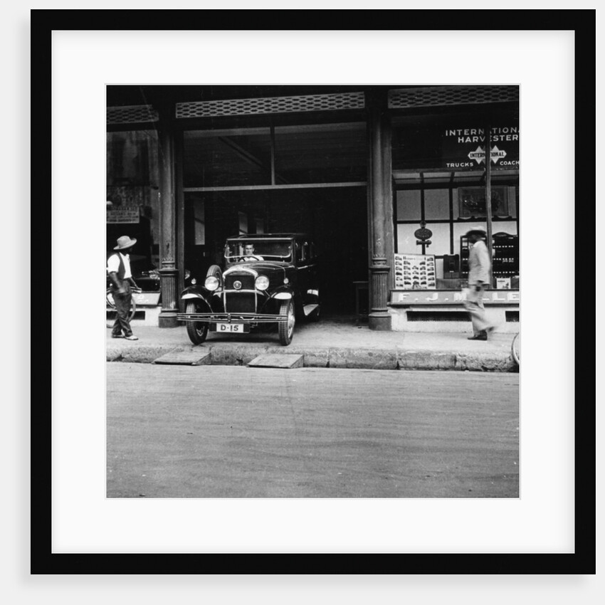 Singer car showroom, Port of Spain, Trinidad, Trinidad and Tobago by Anonymous