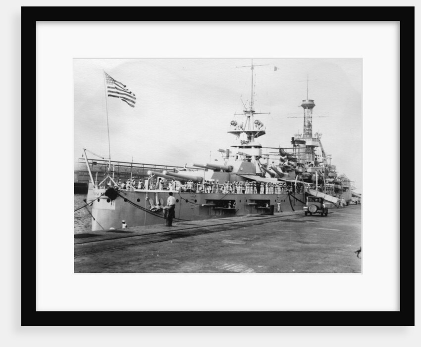 US Navy warships, Navy yard, Balboa, Panama by Anonymous