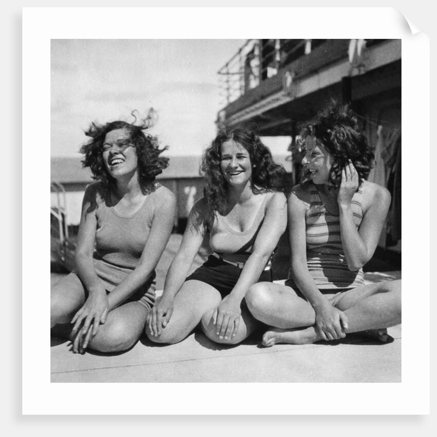 Three passengers on a Cunard Line cruise to the West Indies by Anonymous
