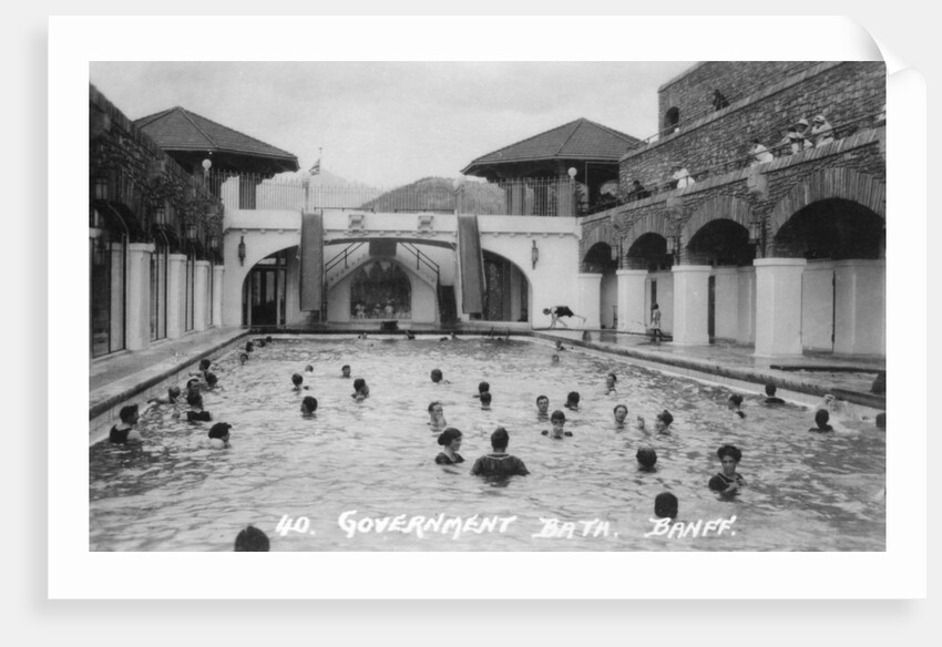 Government bath, Banff, Alberta, Canada by Marjorie Bullock
