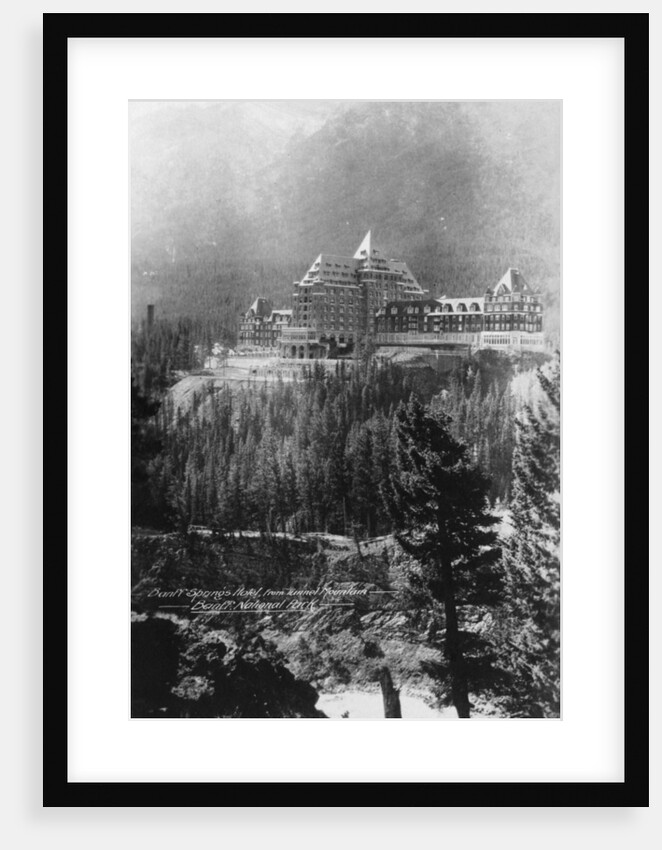 Banff Springs Hotel, from Tunnel Mountain, Banff National Park, Alberta, Canada by Marjorie Bullock