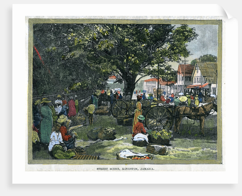 Street scene, Kingston, Jamaica by Anonymous