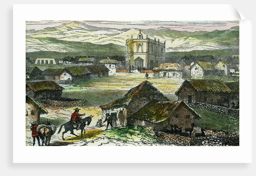 View of Tiahuanaco, near Lake Titicaca, Bolivia by Anonymous