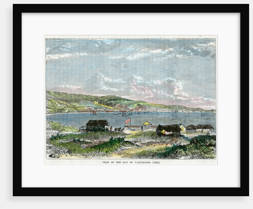 View of the Bay of Valparaiso, Chili by Anonymous