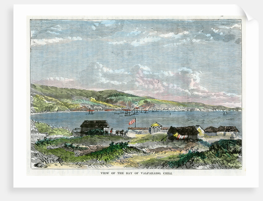 View of the Bay of Valparaiso, Chili by Anonymous
