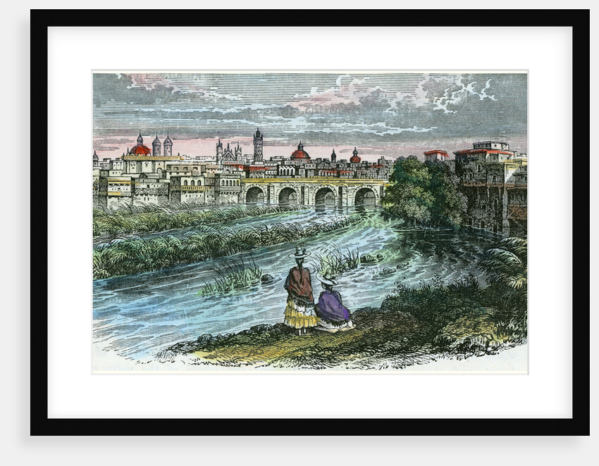 View of the city of Lima, the capital of Peru, from the River Rimac by Anonymous