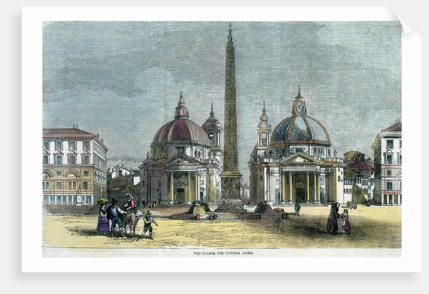 'The Piazza del Popolo, Rome', Italy by Anonymous