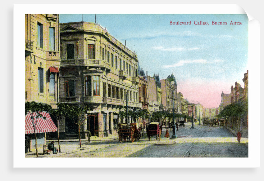 Boulevard Callao, Buenos Aires, Argentina by Anonymous