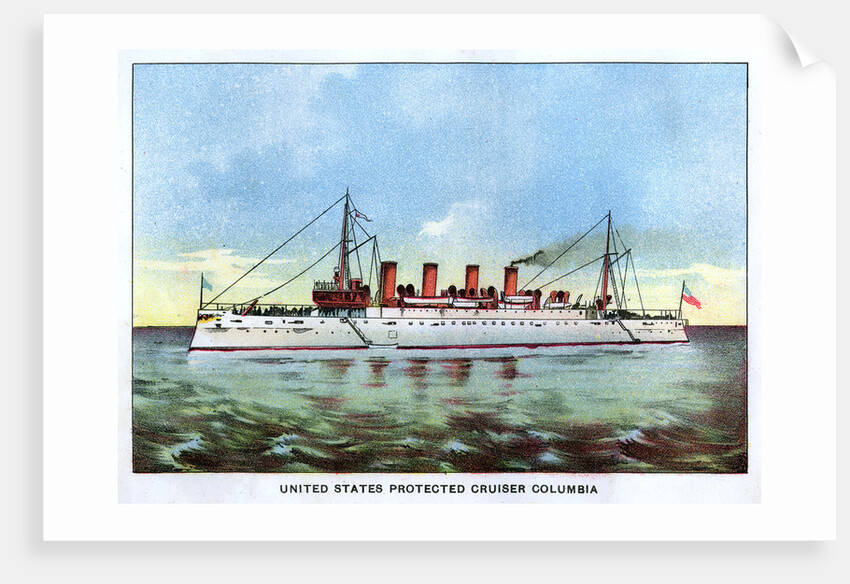 United States Protected Cruiser Columbia by Anonymous