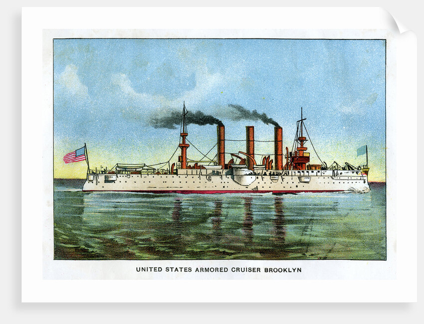 United States Armoured Cruiser Brooklyn by Anonymous