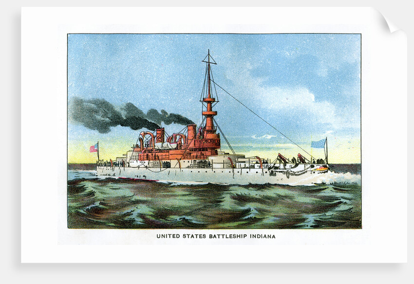 United States Battleship Indiana by Anonymous