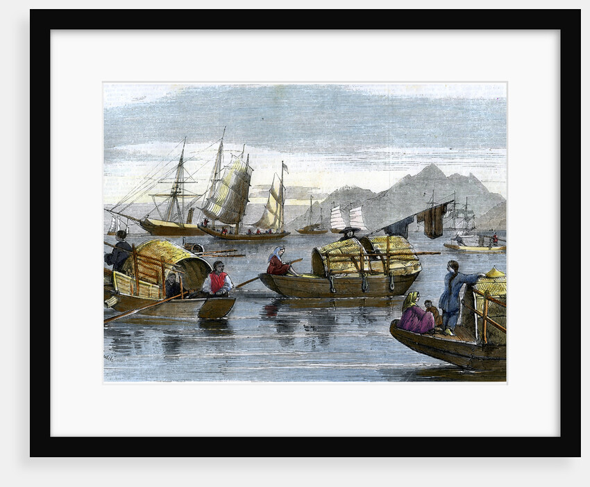 Chinese sampans in the harbour of Hong Kong by Anonymous