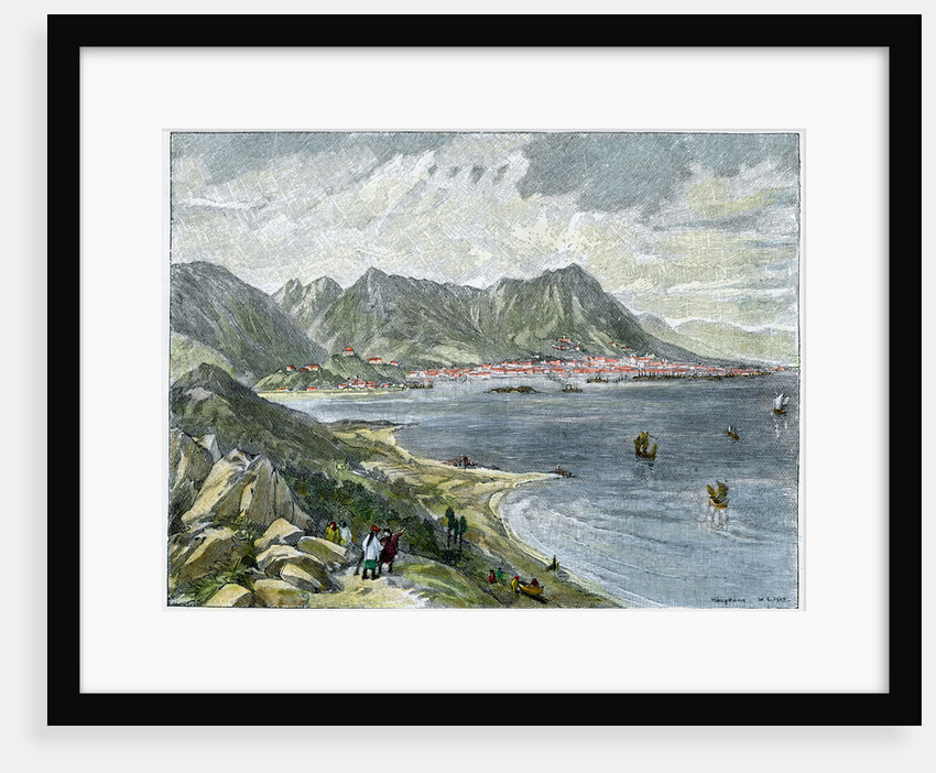 Victoria, Hong Kong, from the Chinese mainland by Anonymous