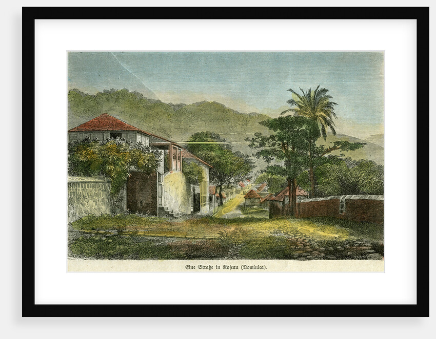 A street in Roseau, Dominica by Pann