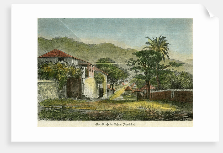 A street in Roseau, Dominica by Pann