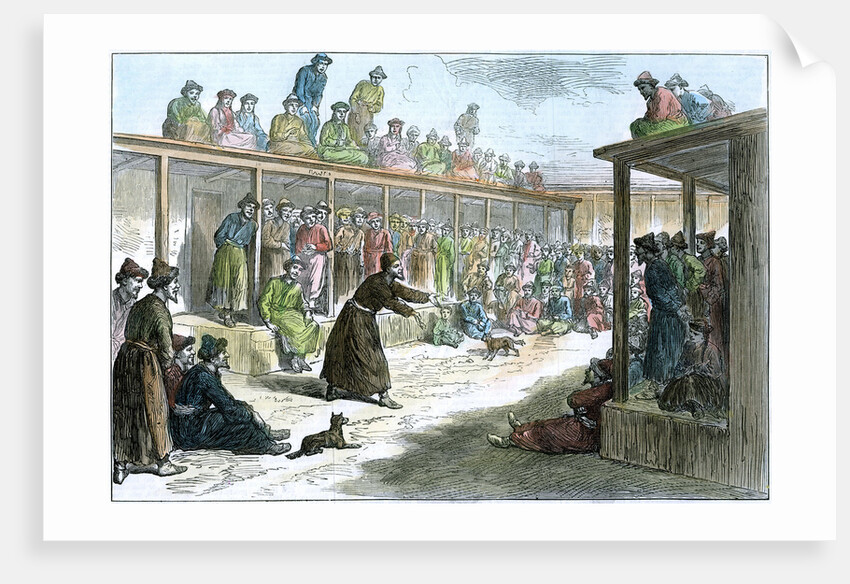 A professional story teller at Kashgar, Xinjiang, China by Anonymous