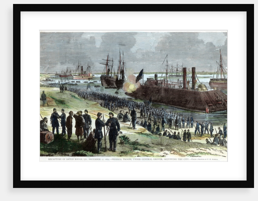 Recapture of Baton Rouge, Louisiana, American Civil War by Anonymous