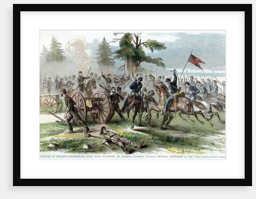 Capture of Confederate guns, near Culpeper, Virginia, American Civil War by Anonymous