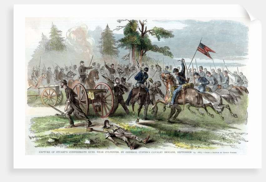 Capture of Confederate guns, near Culpeper, Virginia, American Civil War by Anonymous